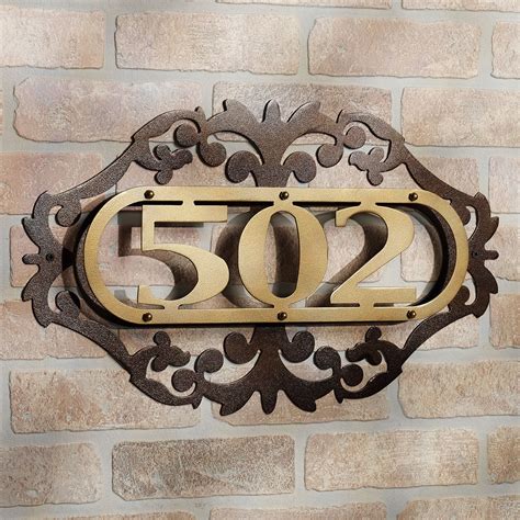 house signs metal 4 x 6|metal house number signs.